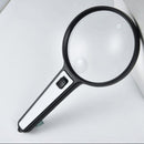 Handheld Magnifying Glass Optical Glass Lens with 4 LED Illuminated Magnifier