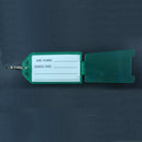 Lot Of 40Pcs Plastic Keychain Key Ring ID Tags Name Card Label Language Fob