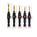 Woodworking Hex Shank Drill Bit Countersunk Bits Titanium Plated Chamfering