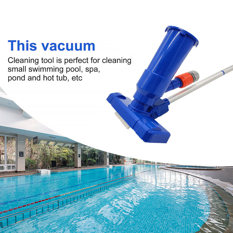 Swimming Pool Jet Vacuum Cleaner with 5 Poles for Above Ground Pool Spas Ho