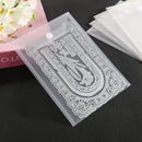 10pcs 24x18cm Clear Cutting Dies Bag Paper Card Making Stamp Dies Storage Case