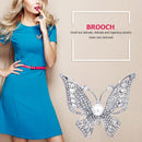 Girls Butterfly Diamond Brooches Luxury Sparkling Corsage Women Accessories