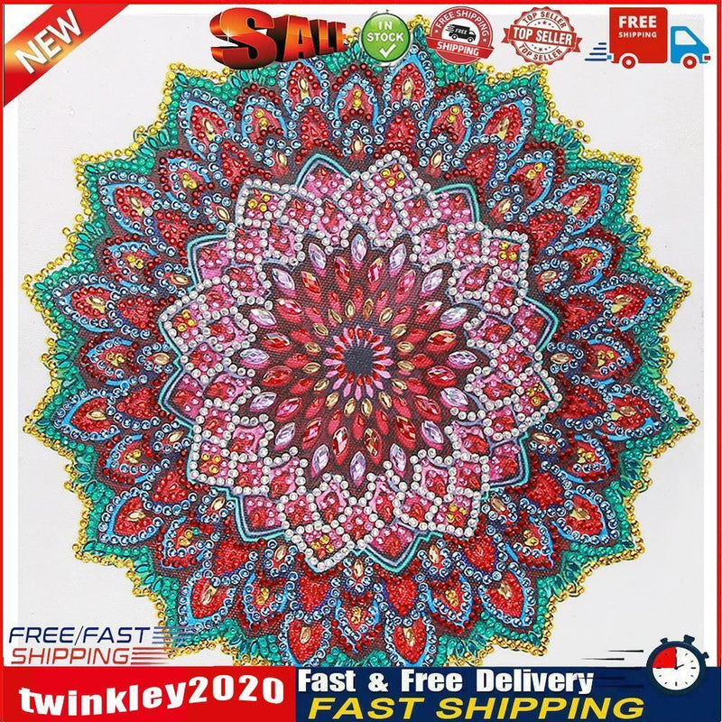 5D DIY Special Shaped Diamond Painting Mandala Cross Stitch Kits (DZ286) Newly