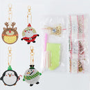4x Keychain Pendant Full Special Shaped Drill Diamond Christmas DIY Paintin
