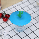 Silicone Heat-resistant Dust-proof Cup Lids Bowl Cover Food Lid (Cactus)
