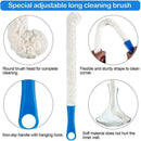 Long Cleaning Brush Foam Bottle Decanter Wine Glass Kitchen Bar Cleaners Y6A0