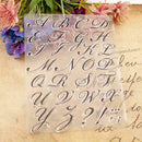 Alphabet Cake Stamp Tool Mold Cookie Cutter Embosser T5R0 Set Fondant Tool X1B3
