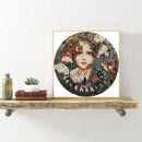 Not Full Embroidery DIY Maid Printed Cross Stitch 11CT Cotton Thread Set