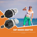 2x Rowing Boat Air Valve Kayak Surfing Paddle Board Pump Adapter (Black) Newly