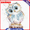Acrylic Oil Painting By Numbers Cute Owl Digital Picture Artwork Home Wall Decor