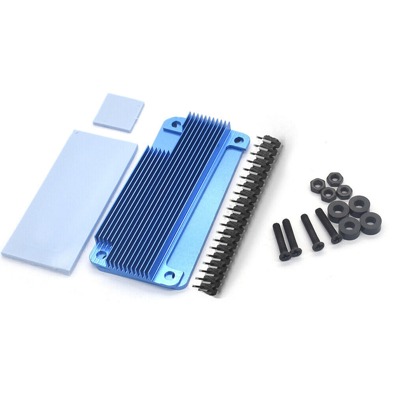 Case for Raspberry Pi Zero/Zero W/Zero 2W (V1-Blue Shell-Black Pin Header)