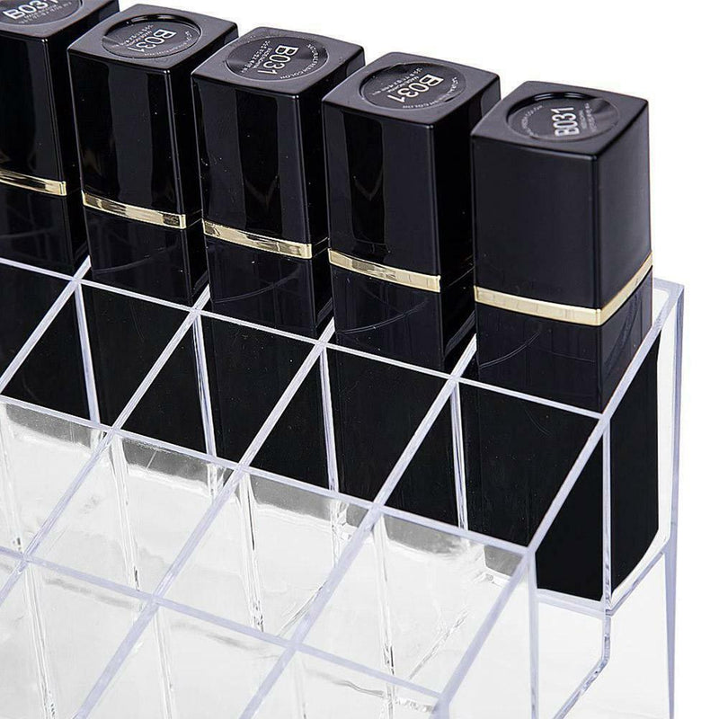 40 Slot Lipstick Holder Display Stand Cosmetic Organizer Case Sale Acrylic H8Q1