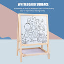 Children Drawing Painting Board Colorful Wood Bracket Double-Sided Folding