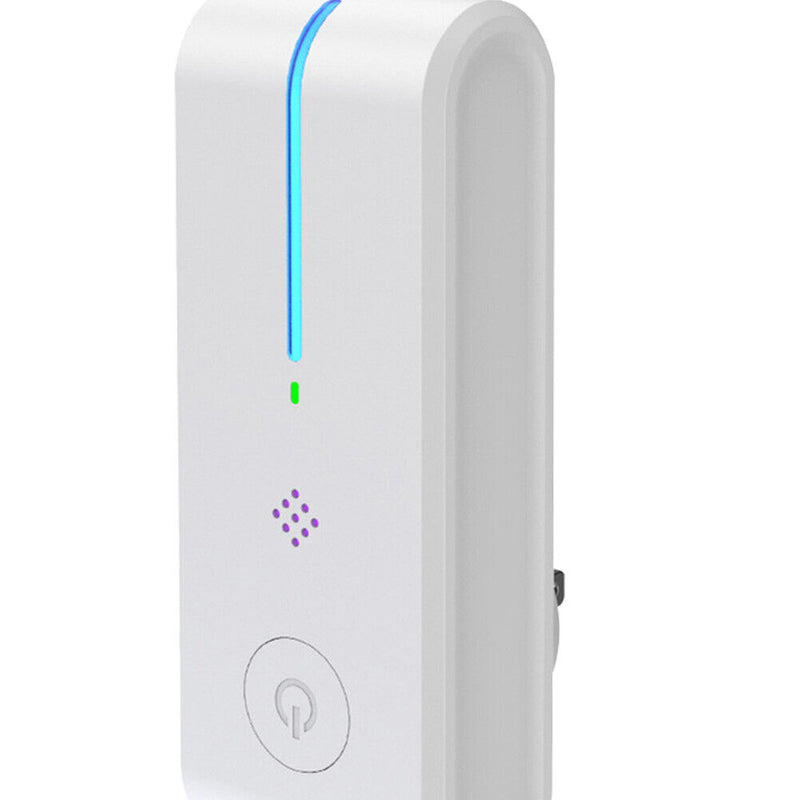 Portable Air Purifier Negative Ion Air Freshener Dust Cleaner (White US)