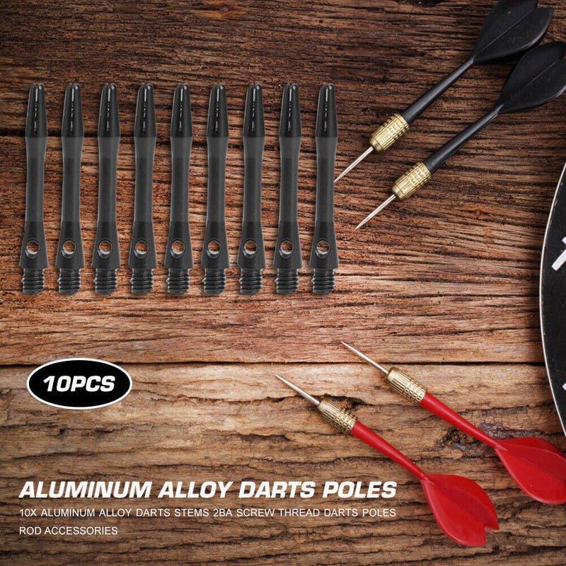 10pcs Aluminum Alloy Darts Stems 2BA Screw Thread Darts Poles Rod Accessori