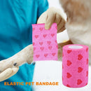 Pet Dog Cat Elastic Bandage Non-woven Pet Self Adherent Wound Tape (L) Newly