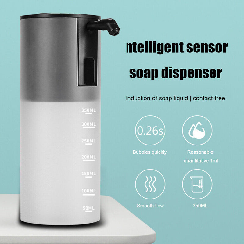 Soap Dispenser Auto Induction Sensor Touchless Foam Hand Washer (Black)