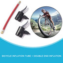 Bike Pump Air Pants Dual Head Schrader Presta Valve Adapter Cycling Accessories