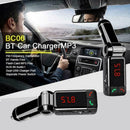 LCD Car Kit Bluetooth FM Transmitter MP3 Player 3.5mm Handsfree B2S7 USB G7Z1