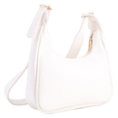 Simple Female Crescent Shape Crossbody Shoulder Bag Pure Color Messenger Handbag