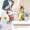 5pcs Clear Arch Table Numbers Blank Acrylic Sign with Stand Guest Name Tag~