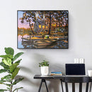 Home Hand Painted on Canvas DIY Lake House Oil Paint By Numbers Drawing Kit