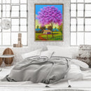 Hut under Tree Oil Paint By Numbers Kits Canvas Drawing DIY Coloring Picture Art