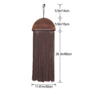 Boho Tassel Tapestry Large Wall Hanging Hand-Woven Decor Brown Home F7N4