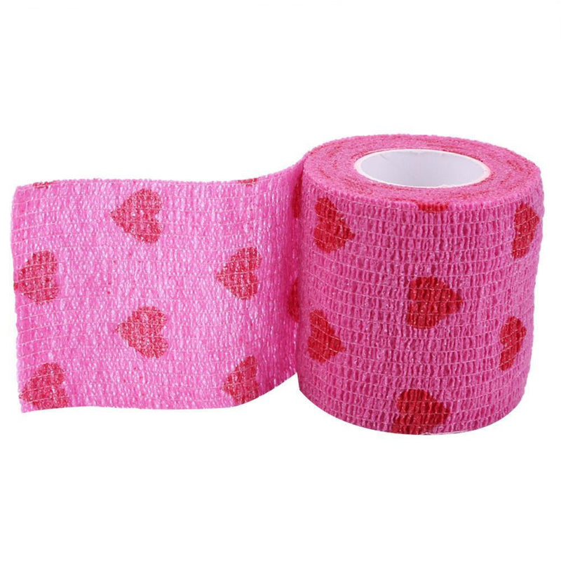 Pet Dog Cat Elastic Bandage Non-woven Pet Self Adherent Wound Tape (M) Newly