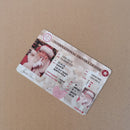 Claus Christmas Decorations Santa License Driving License Santa's Sleigh Lost