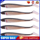 5pcs Simulation Spinpoler 9cm 5.6g Lures Artificial Soft Fishing Bait (B)