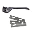 Leather Super Edge Skiving Skiver Metal w/ 3 Blades Folds Seams Tool(Black)