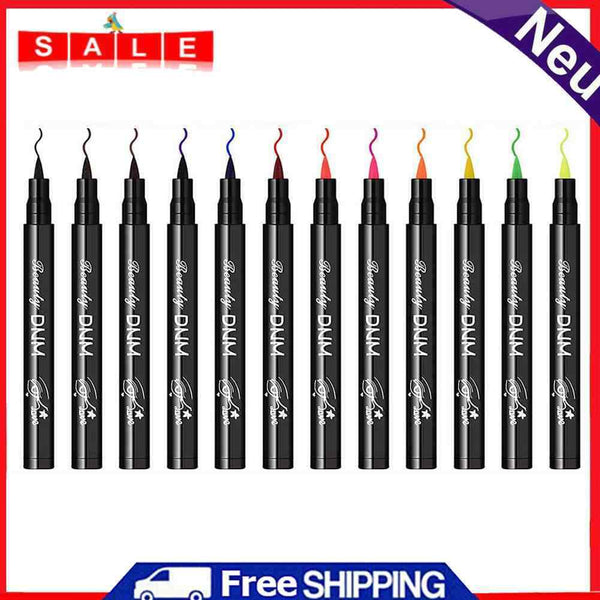 Fast Dry Liquid Eyeliner Pencils Colorful Long Lasting Thin Head Eye Liner Pen