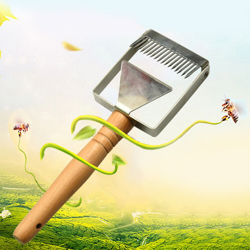 Durable Honey Cutting Fork Beekeeping Tool Honeycomb Scraper Beehive Rake Newly