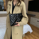 Women Fashion PU Leather Solid Color Clutch Business Female Large Satchel Bag