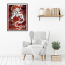 Full Cross Stitch 11CT Mythical Beast White Tiger Stamped Embroidery (2)