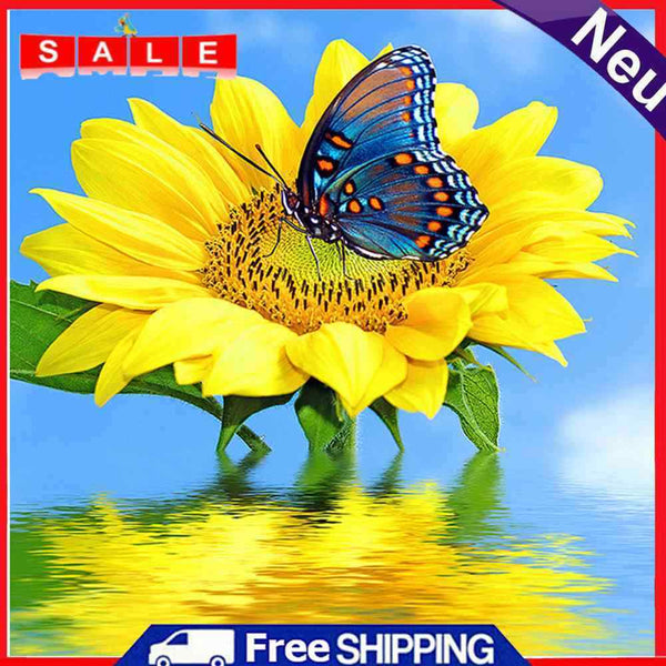 5D DIY Full Drill Diamond Painting Positive Sunflower Embroidery Needlework Set