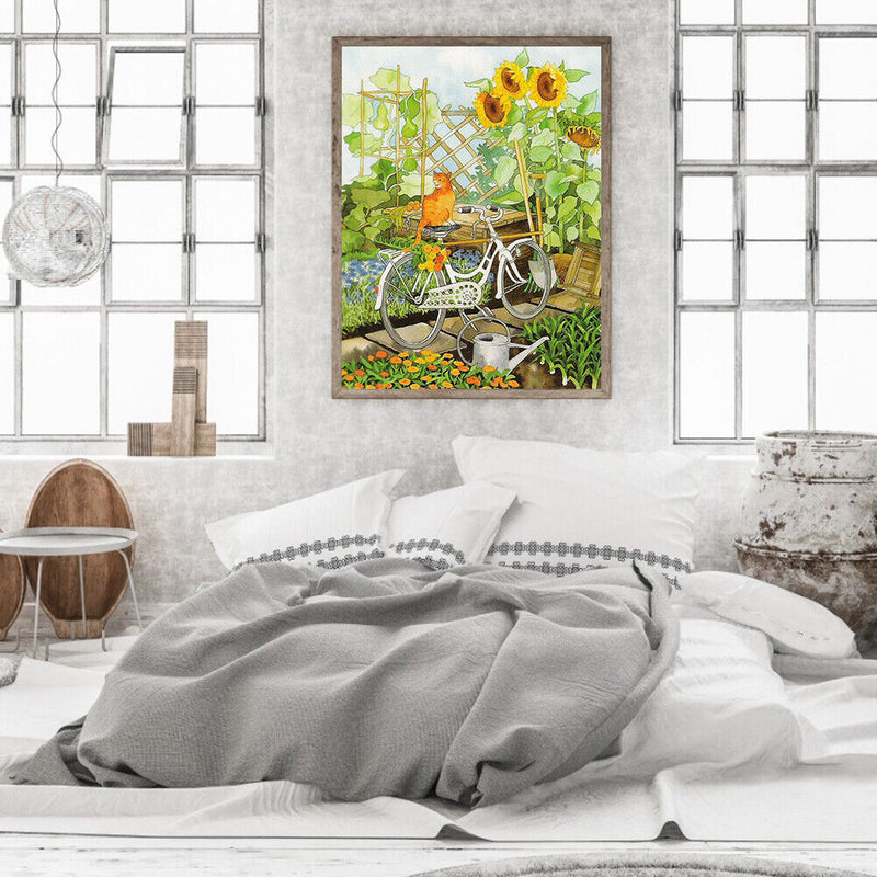 Field Courtyard DIY Oil Paint By Numbers Paintwork for Kids Adults No Frame Art