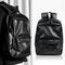 Women Men Travel Large School Bag Leather Rucksack Laptop Backpack