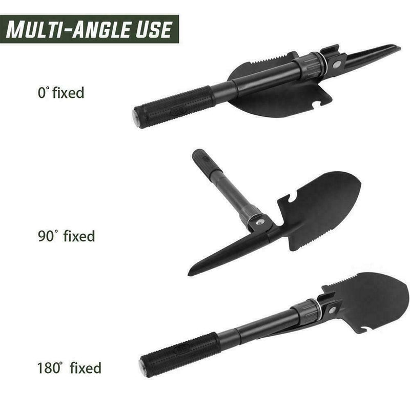 Military Portable Folding Shovel Survival Spade Outdoor Tools For Camping Y9J0