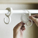 Home Organizer Hanging Coat Hanger Rail Crossbar Clips Desk Hook S shape Hooks