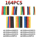 164Pcs/Set Heat Shrink Tubing Kit Shrink Assorted Polyolefin FAST K0D1