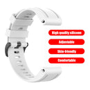 20mm Silicone Watch Band for Garmin Fenix 7S Sports Bracelet Strap (White) Newly