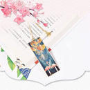 Flamingo Metal Bookmarks Brass Baking Varnish Ginkgo Leaf Pendant Book Marker