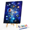 Canvas Painted Oil Paint By Numbers Planet DIY Wall Art Modern Bedroom Decor