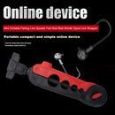 Portable Fishing Line Spooler Rod Winder Spool Line Wrapper (Red+Black) Newly