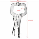 Carbon Steel Woodworking Welding C-Shaped Clamps Flat Locking Grip Pliers Newly