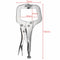 Carbon Steel Woodworking Welding C-Shaped Clamps Flat Locking Grip Pliers Newly