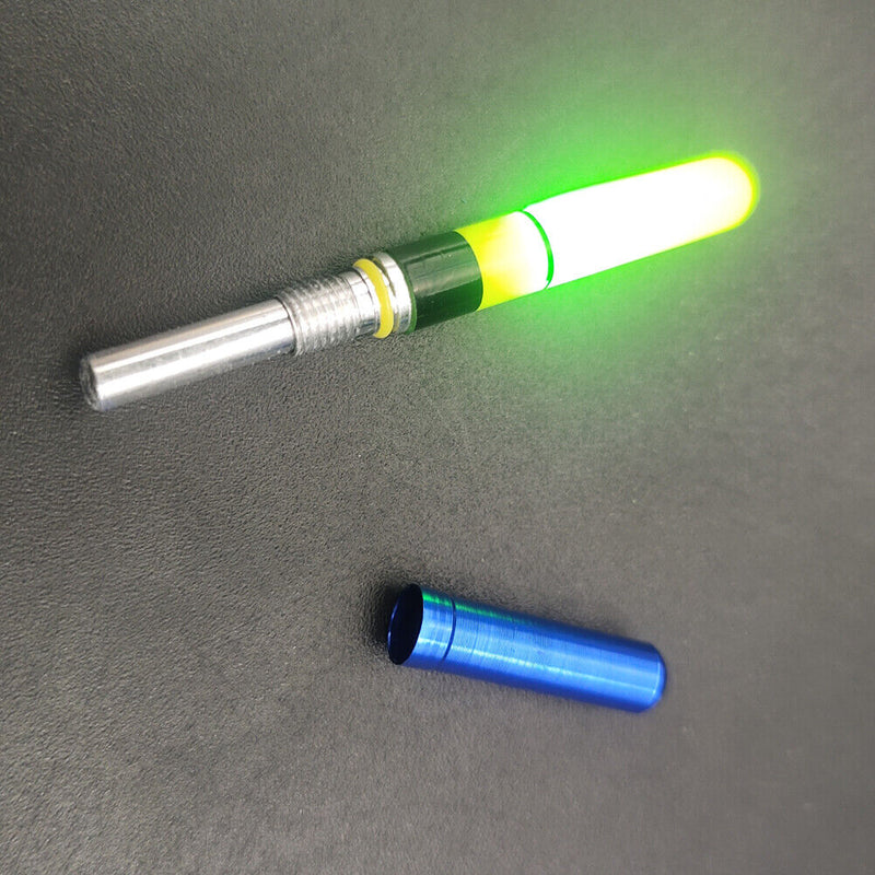 2pcs Luminous LED Light Stick Electronic Sea Fishing Rod Float Tube (Green)