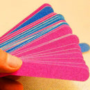 Double Sided Sandpaper Nail Files STRAIGHT Fine Grit I1D3 File E2N0